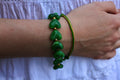 Groene hartjes armband
